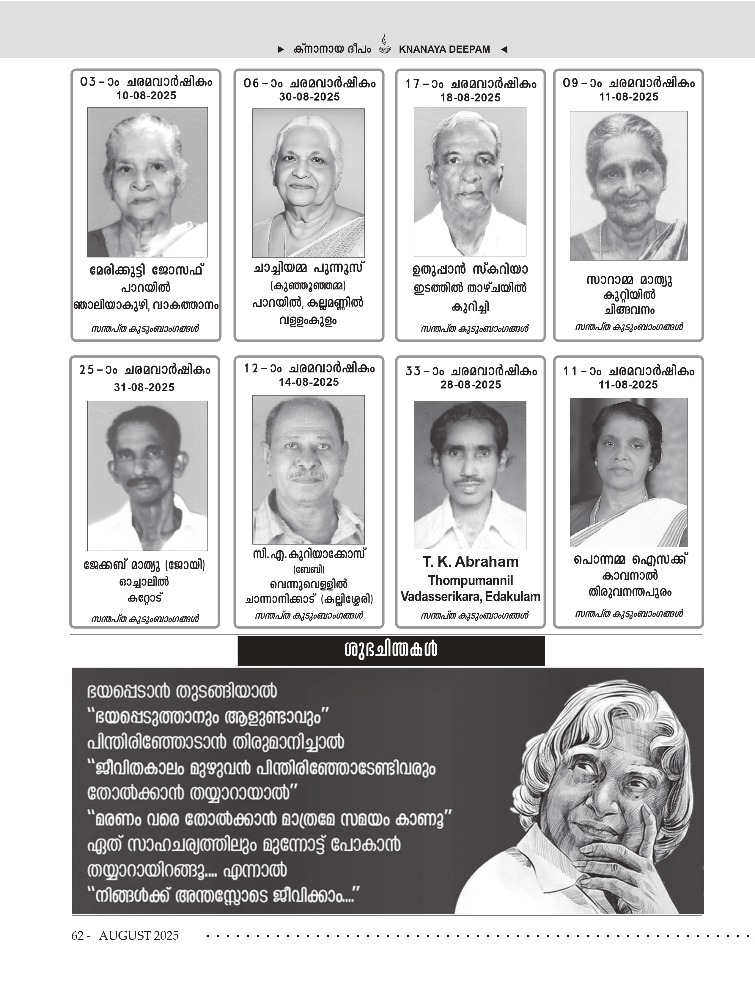 Death Anniversaries